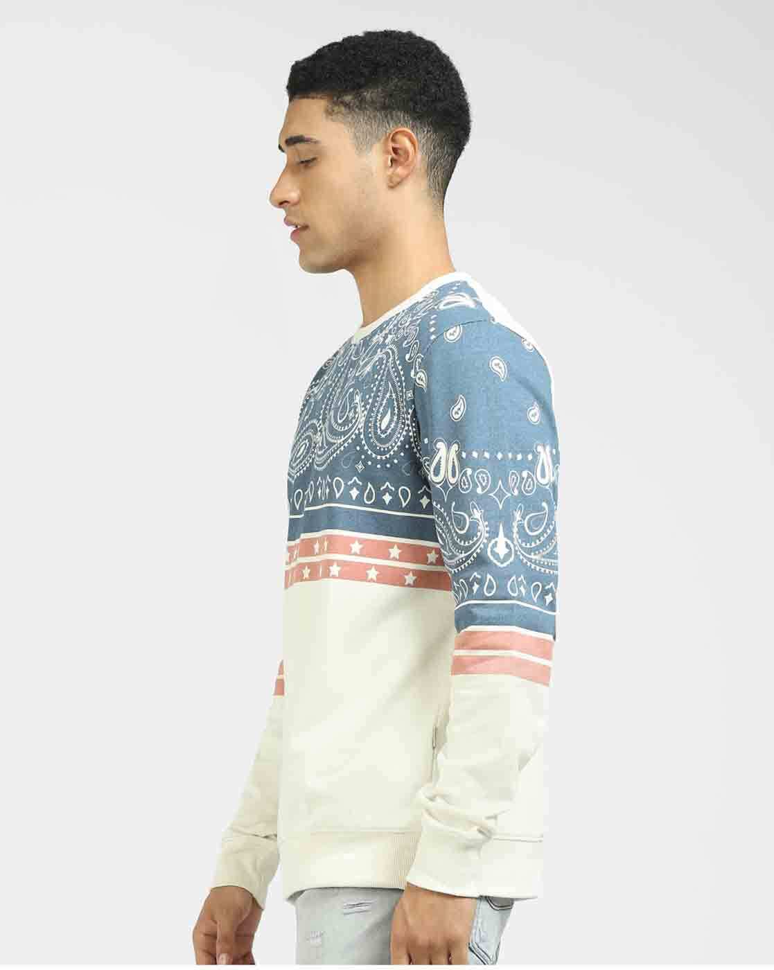 Buy Cloud Dancer & blue Sweatshirt & Hoodies for Men by Jack & Jones Online