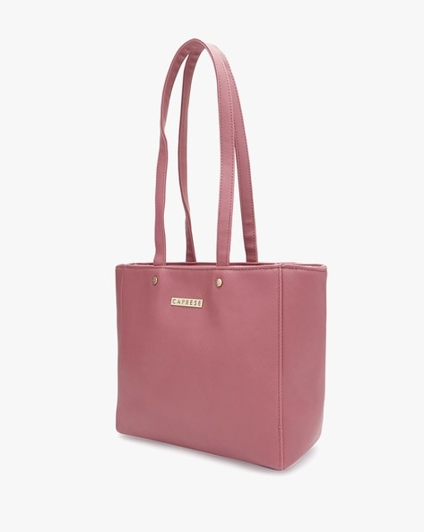 Women Tote Bag with Metal Logo