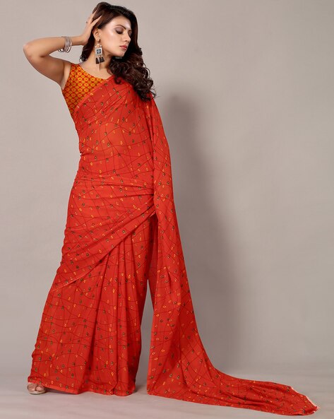 Grancy Grey Ready to Wear Poly Georgette Saree - Absolutely Desi