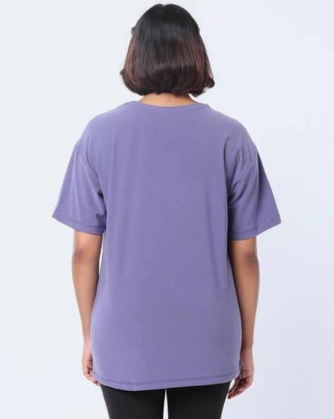 Buy Lavender Tshirts for Women by BLISSCLUB Online