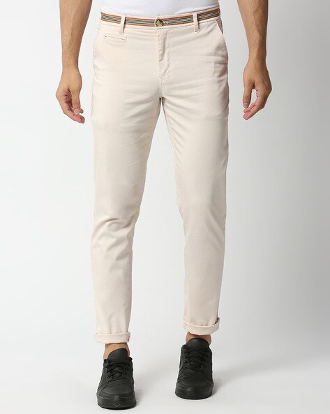 Urbano Fashion Slim Fit Men Beige Trousers - Buy Beige Urbano Fashion Slim  Fit Men Beige Trousers Online at Best Prices in India