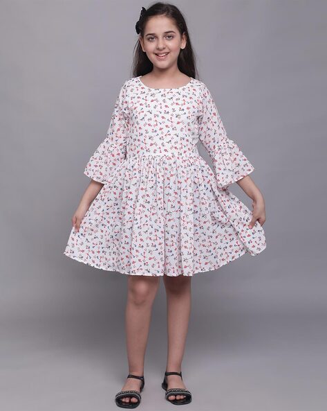 Mini Chic Midi Dresses  Buy Mini Chic High Neck Collared Multi Color Midi  Dress For Girls Online  Nykaa Fashion