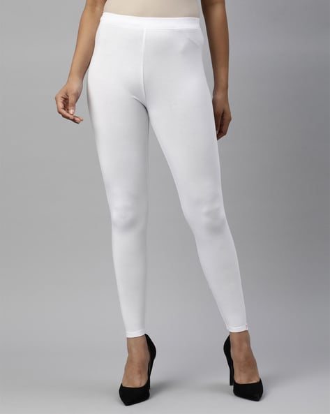 White leggings for women Compression pant high waist - Belore Slims-nextbuild.com.vn