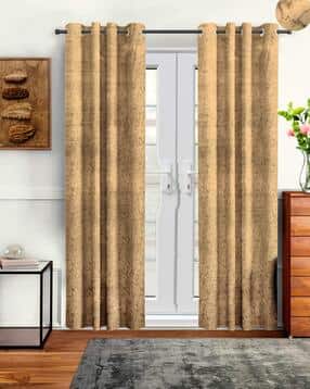 cortina eyelet curtain Set of 2 Printed Long Door Curtains-picture-17