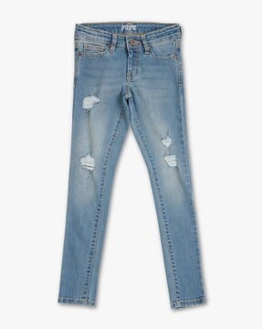 Buy Blue Jeans Jeggings for Girls by Pepe Jeans Online