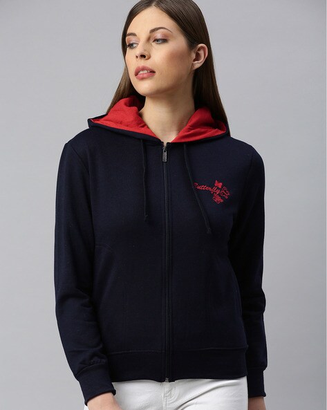 Front zipper clearance sweatshirt