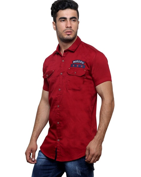 Kuons Avenue Men's Dusty Pink Double Pocket Denim Shirt | Cargo Shirt |  Western Denim Shirt (KACLFS1504P-XL_Dusty Pink_X-Large) : Amazon.in:  Clothing & Accessories