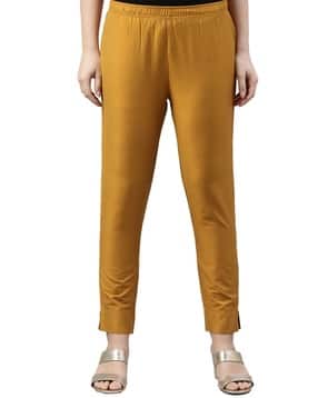 Tapered Fit Flat-Front Pants-image-1