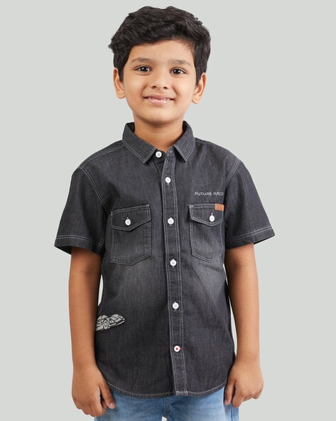 Buy Cremlin Boys Denim Shirt (5-6 Years) Online at Best Prices in India -  JioMart.