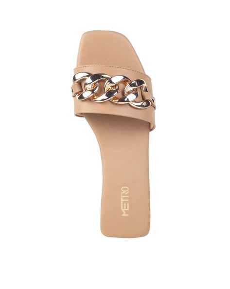 Zara flat best sale chain sandals