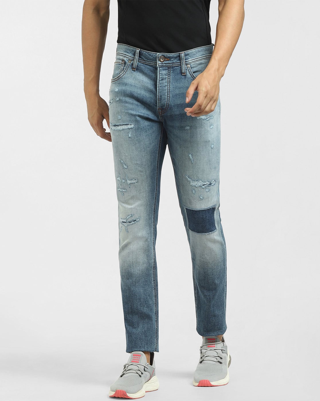 Jack & Jones Acid Distressed Slim Fit Jeans