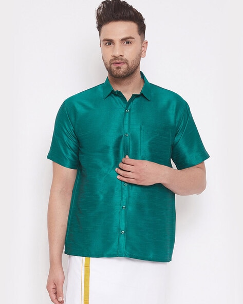 Buy Green Shirts for Men by VASTRAMAY Online