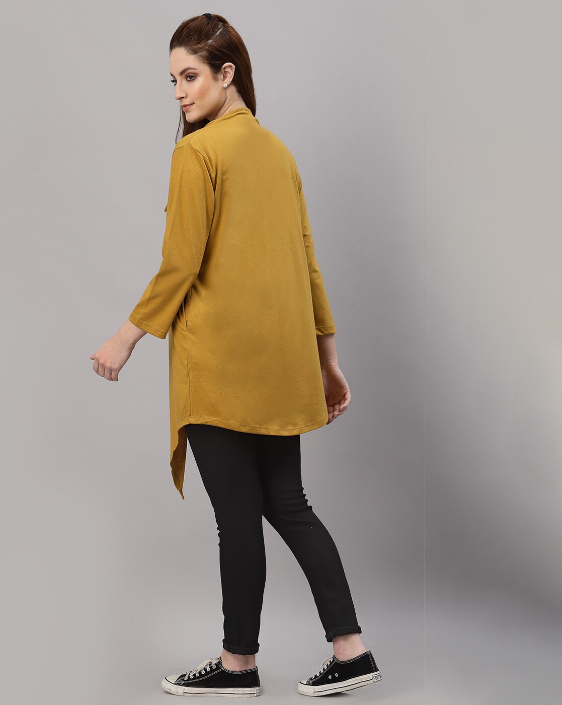 Yellow on sale long shrug