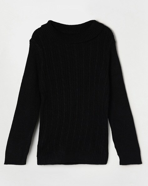 Buy Black Sweaters Cardigans for Girls by Juniors by Lifestyle Online Ajio