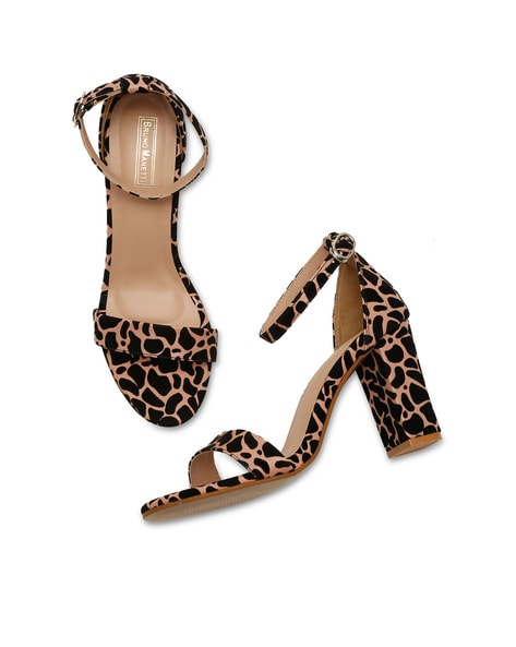 Buy Nude Heeled Sandals for Women by Bruno Manetti Online Ajio