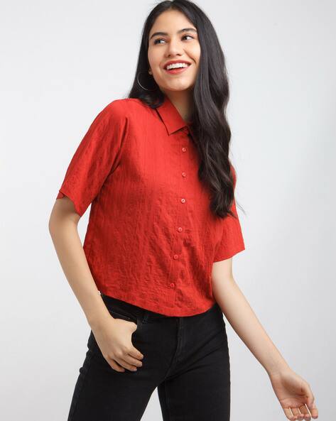 Zink London Striped Shirt with Cut-Away Collar