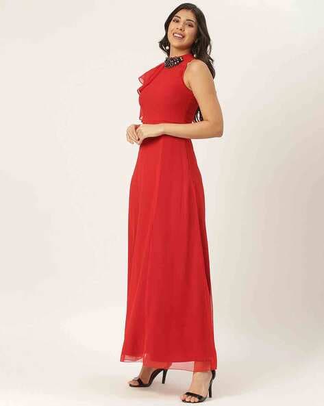 Buy Red Cocktail Dress One Shoulder Red Dress Women Formal Long Online in  India  Etsy