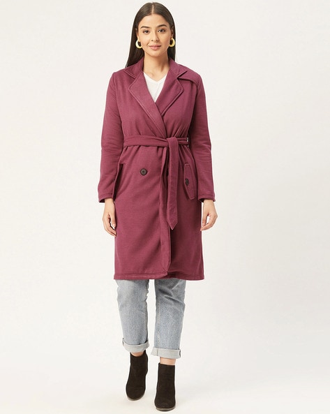 Maroon clearance peacoat women's