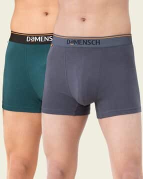 damensch Pack of 2 Trunks with Brand Elasticated Waist-picture-43