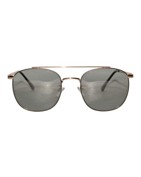Peter Jones PO730GD UV-Protected Round Sunglasses