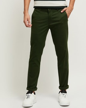 Buy Men Solid Casual Trousers from Max at just INR 10490