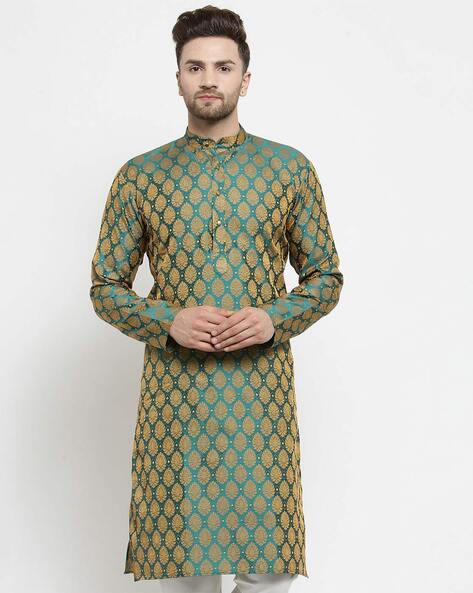 Jompers Self-design Full-Sleeve Long Kurta