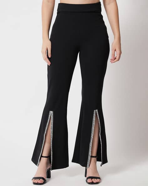 KOTTY Flared Pants with Front Slit