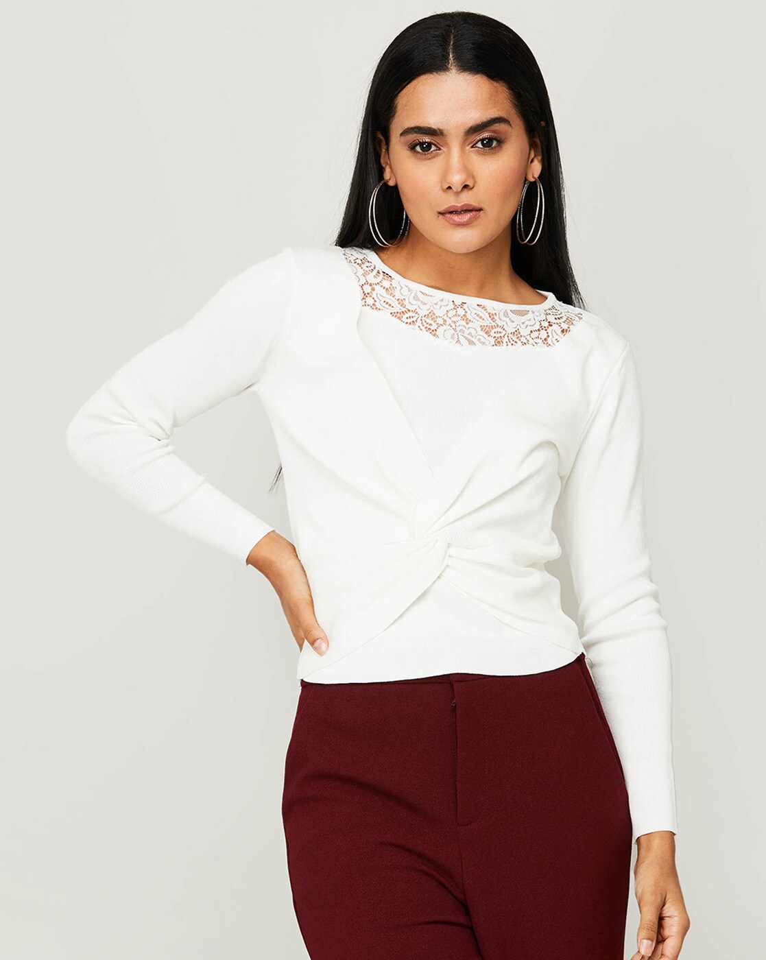 Buy Off White Tops for Women by CODE by Lifestyle Online