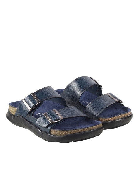 Multi Strap Slides with Buckle Closure