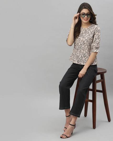 Buy Nude Tops for Women by STYLE QUOTIENT Online