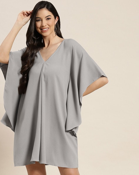 Buy Grey Dresses for Women by Qurvii Online