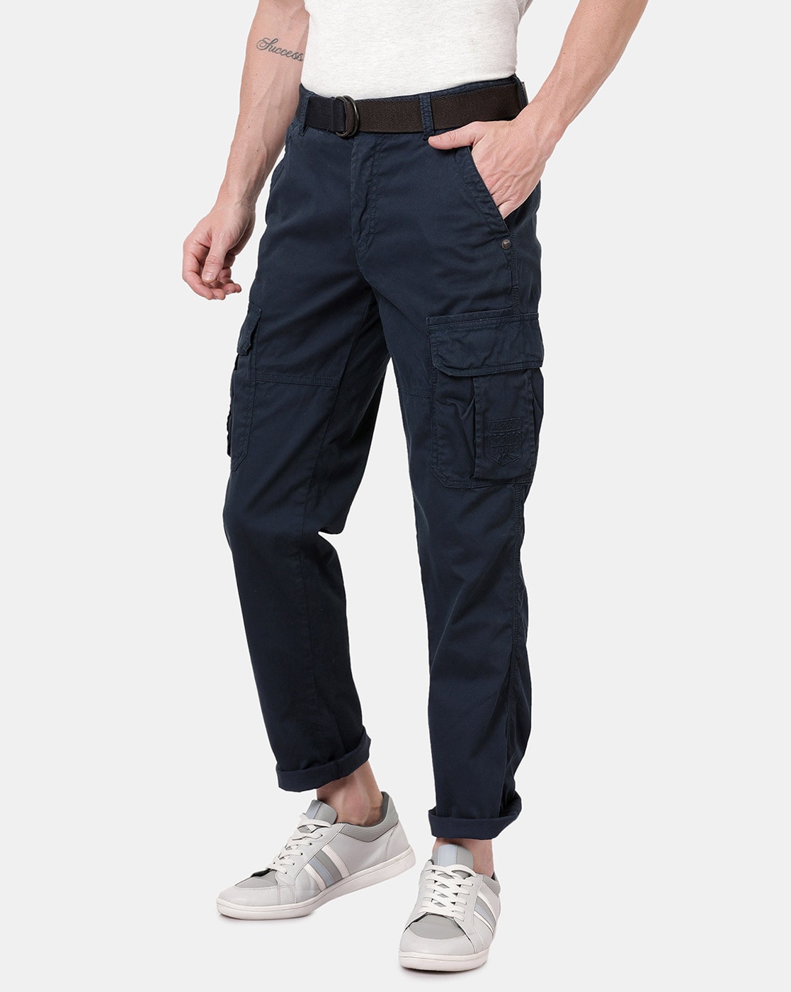 WENKOMG1 Cargo Trousers for Men,Elastic Waistband Midweight India | Ubuy