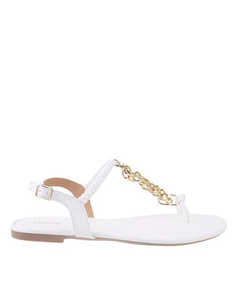 White ankle strap discount sandals