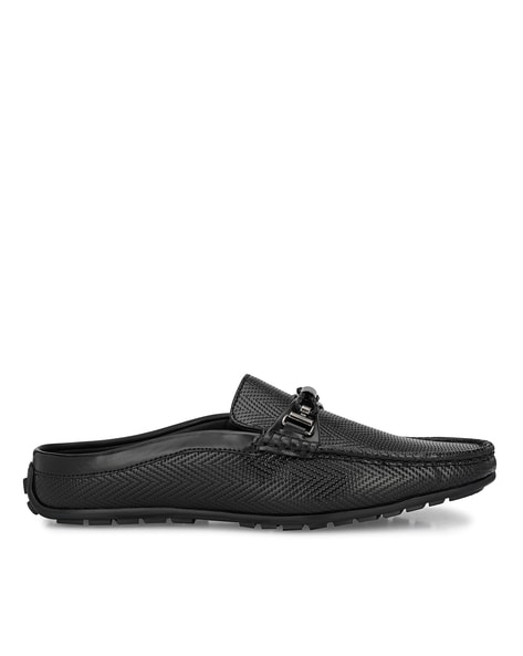 Slip-On Shoes with Metal Accent