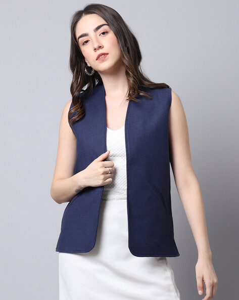 Womens on sale navy waistcoat