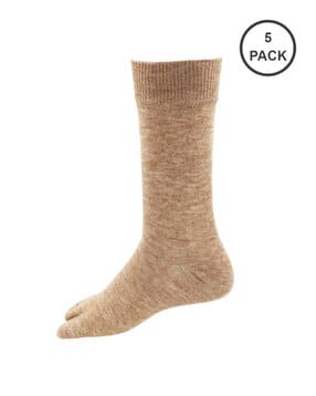 Pack of 5 Wool Mid-Calf Socks-image-44