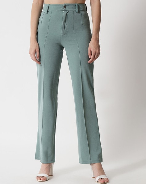 Buy Olive Trousers & Pants for Women by Fyre Rose Online | Ajio.com-saigonsouth.com.vn