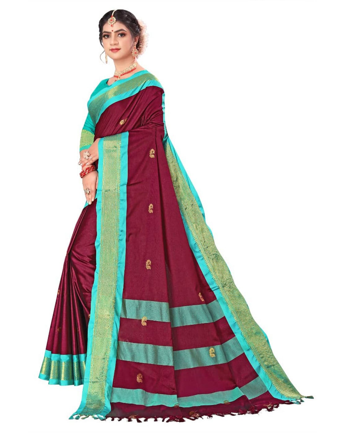 Buy Green Sarees for Women by ZEEPKART Online | Ajio.com