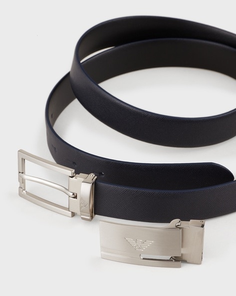 Belt and wallet leather set by Emporio Armani