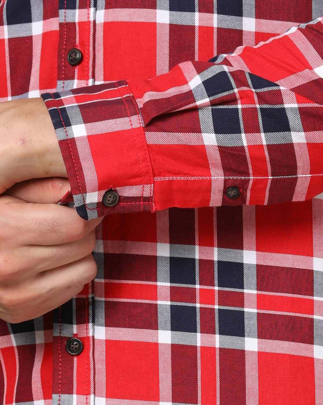 Buy Juscubs Checked Shirt with Patch Pockets at Redfynd