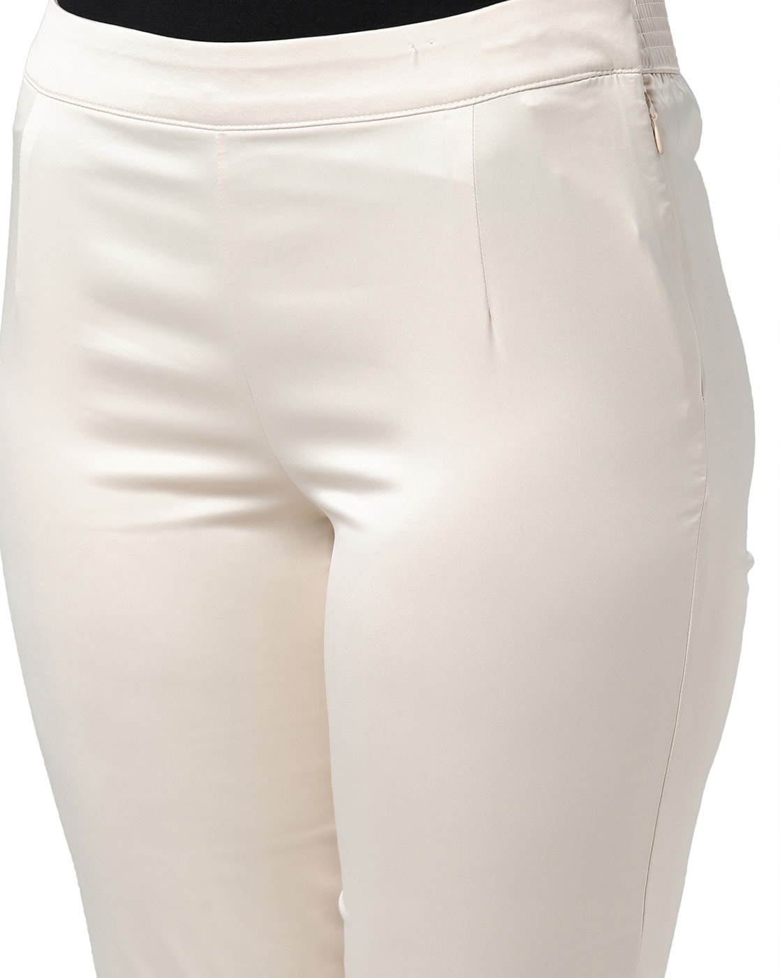 Buy Light Beige Pants for Women by GO COLORS Online