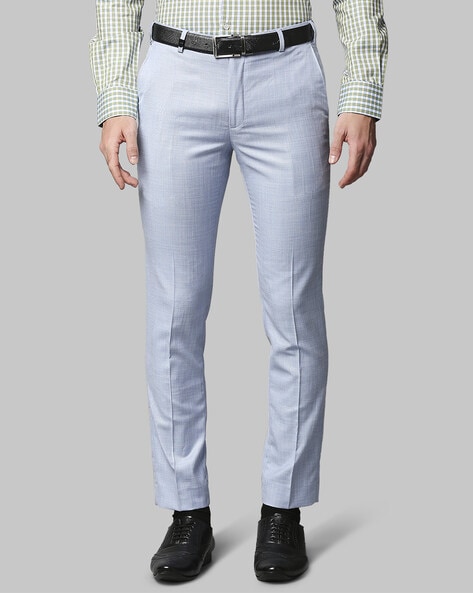 Park Avenue Formal Trousers  Buy Park Avenue Regular Fit Checkered Grey Trousers  Online  Nykaa Fashion