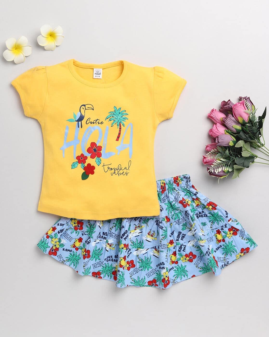 Buy Yellow Sets for Girls by OLIO KIDS Online | Ajio.com