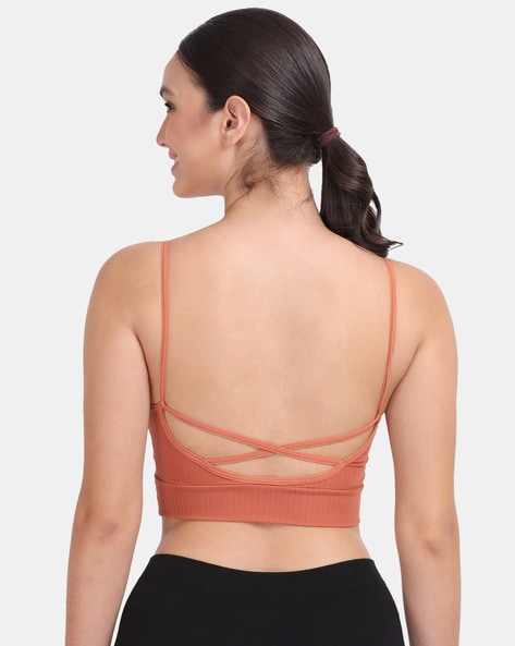 Buy Amour Secret Easy Movement Sports Bra With Removable Padding - Rust at  Rs.630 online