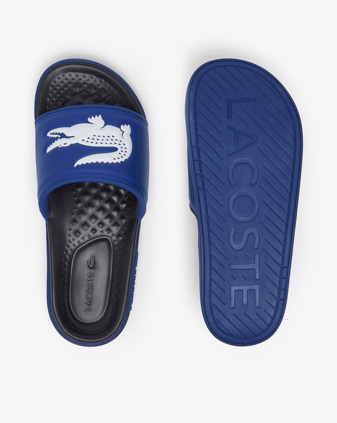 Sliders for best sale men lacoste