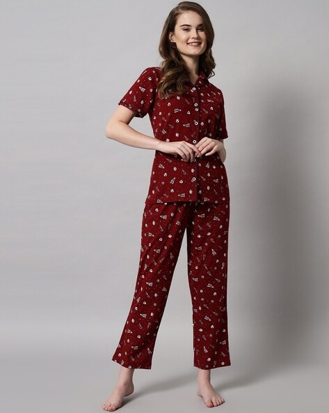 Ajio best sale pyjama set