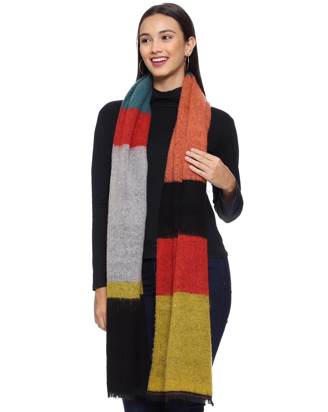 Buy Multicoloured Mufflers for Women by Swi Stylish Online | Ajio.com