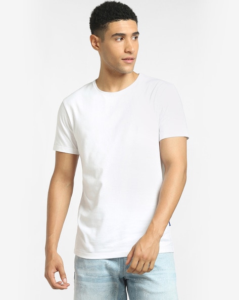Som svar på Sømand Rend Buy White Tshirts for Men by Jack & Jones Online | Ajio.com