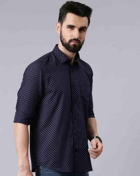 Buy Navy Shirts for Men by Kryptic Online