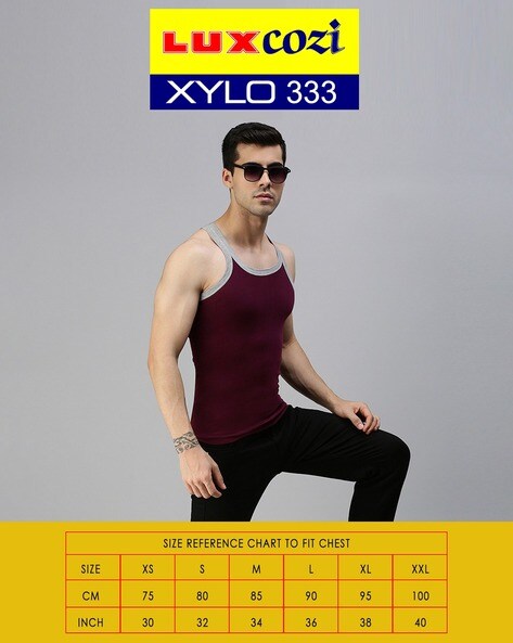 Buy Multicoloured Vests for Men by LUX COZI Online